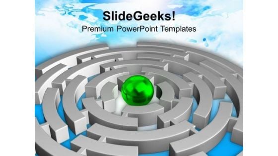 Smallest Path To Find Goal PowerPoint Templates Ppt Backgrounds For Slides 0413