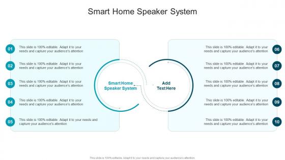 Smart Home Speaker System In Powerpoint And Google Slides Cpb