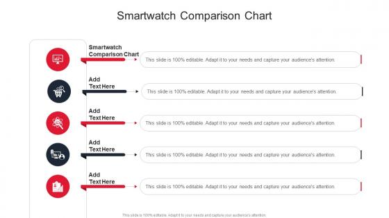 Smartwatch Comparison Chart In Powerpoint And Google Slides Cpb