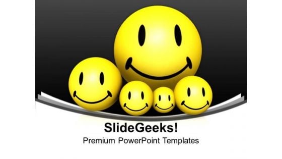 Smiley Balls Symbol PowerPoint Templates And PowerPoint Themes 1112