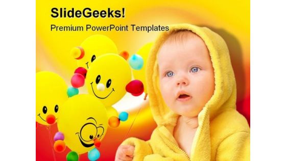 Smiley Child Baby PowerPoint Templates And PowerPoint Backgrounds 0411