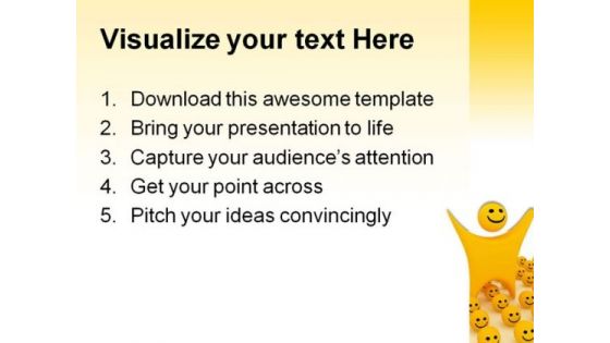 Smiley Shapes PowerPoint Themes And PowerPoint Slides 0211