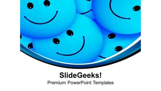 Smiley With Blue Background PowerPoint Templates Ppt Backgrounds For Slides 0613