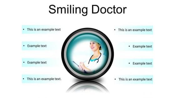 Smiling Doctor Medical PowerPoint Presentation Slides Cc