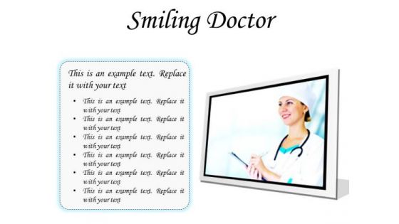 Smiling Doctor Medical PowerPoint Presentation Slides F