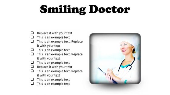 Smiling Doctor Medical PowerPoint Presentation Slides S