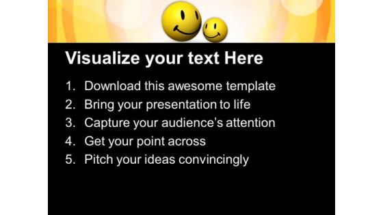 Smiling Emoticons Friendship PowerPoint Templates And PowerPoint Themes 0812