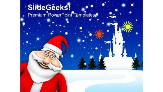 Smiling Santa Holidays PowerPoint Templates Ppt Backgrounds For Slides 1212 Smiling Santa Holidays PowerPoint Templates Ppt Backgrounds For Slides 1212
