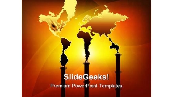 Smoke World Pollution Industrial PowerPoint Themes And PowerPoint Slides 0311