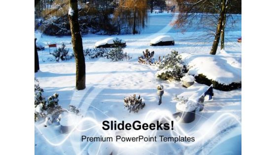 Snow Covers Each Place In Winter Season PowerPoint Templates Ppt Backgrounds For Slides 0613