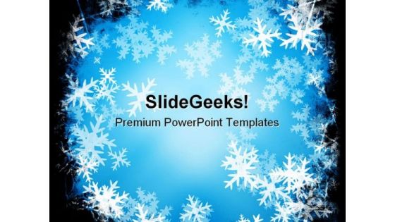 Snowflakes Christmas PowerPoint Templates And PowerPoint Backgrounds 0711
