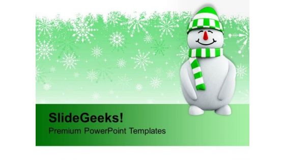 Snowman With Christmas Background Holidays PowerPoint Templates Ppt Backgrounds For Slides 1112 Snowman With Christmas Background Holidays PowerPoint Templates Ppt Backgrounds For Slides 1112