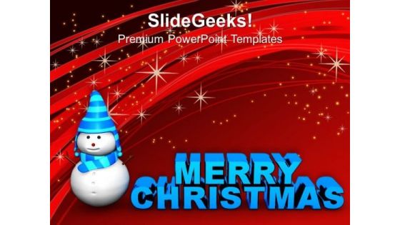 Snowman With Merry Christmas PowerPoint Templates Ppt Backgrounds For Slides 1212 Snowman With Merry Christmas PowerPoint Templates Ppt Backgrounds For Slides 1212