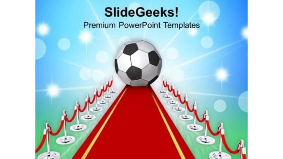 Soccer Ball For Goal Representation PowerPoint Templates Ppt Backgrounds For Slides 0413