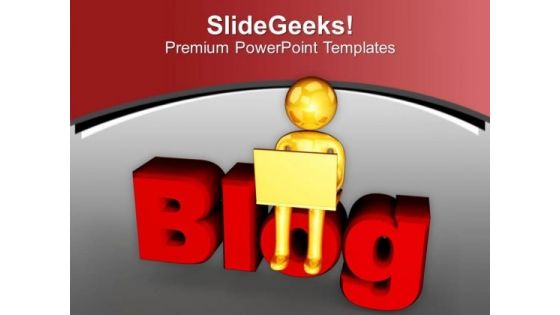 Social Blog Writing Is Good PowerPoint Templates Ppt Backgrounds For Slides 0613