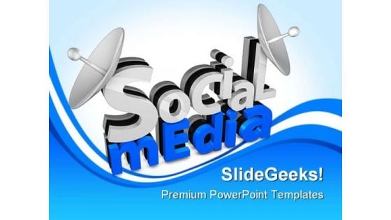 Social Media Communication PowerPoint Backgrounds And Templates 1210