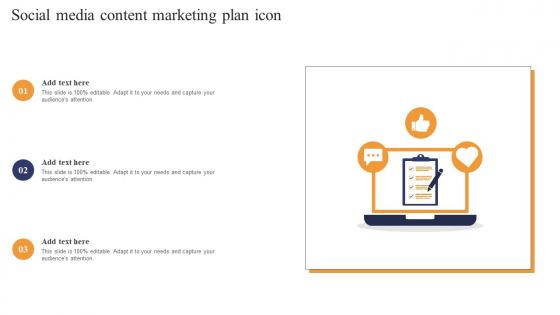 Social Media Content Marketing Plan Icon Information Pdf
