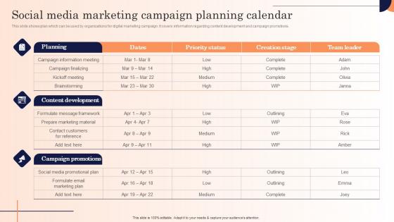 Social Media Marketing Campaign Planning Calendar Strategic Marketing Campaign Pictures Pdf Social Media Marketing Campaign Planning Calendar Strategic Marketing Campaign Pictures Pdf