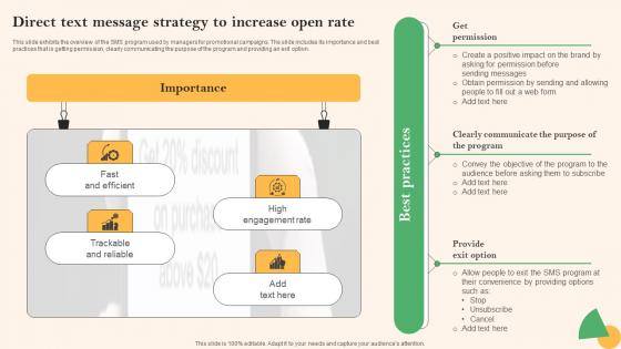 Social Media Marketing To Boost Direct Text Message Strategy To Increase Open Pictures Pdf Social Media Marketing To Boost Direct Text Message Strategy To Increase Open Pictures Pdf