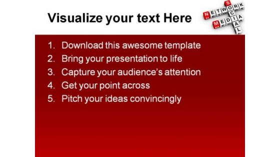 Social Media Network Communication PowerPoint Themes And PowerPoint Slides 0411