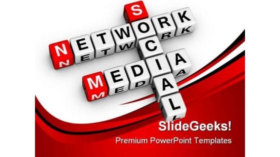 Social Media Network Communication PowerPoint Themes And PowerPoint Slides 0411