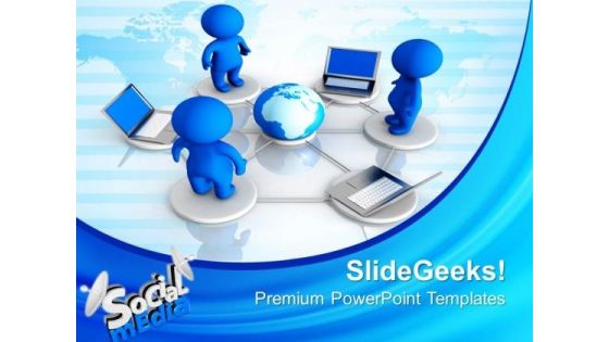 Social Media Networking Communication PowerPoint Templates And PowerPoint Themes 0812