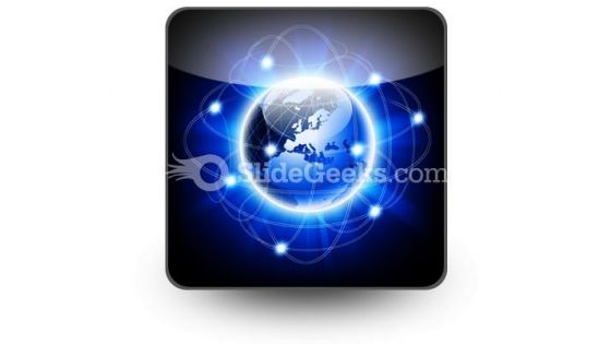 Social Network Abstract PowerPoint Icon S
