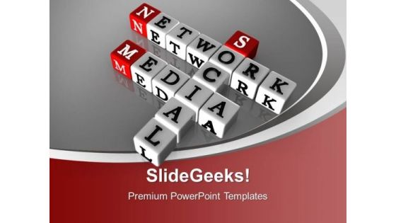 Social Network Crosswords Intenet PowerPoint Templates Ppt Backgrounds For Slides 1212 Social Network Crosswords Intenet PowerPoint Templates Ppt Backgrounds For Slides 1212