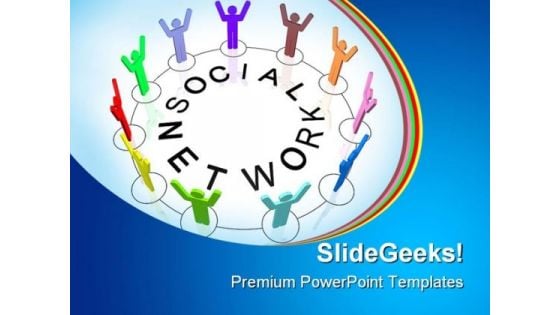 Social Network People PowerPoint Backgrounds And Templates 0111