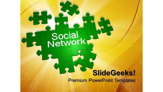 Social Networking Puzzle PowerPoint Templates And PowerPoint Themes 0912