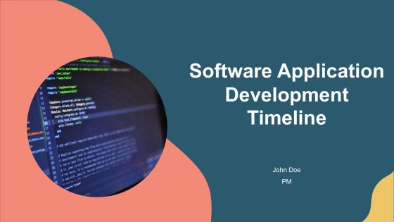 Software Application Development Timeline PPT Slides AT