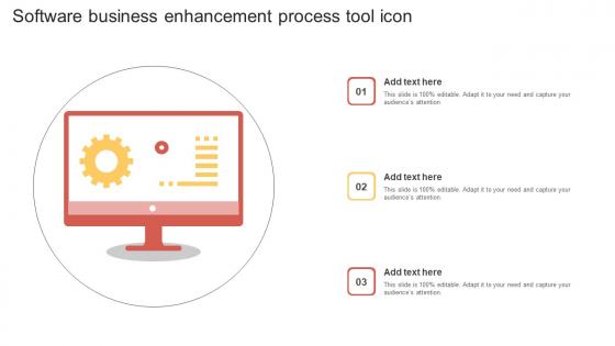 Software Business Enhancement Process Tool Icon Clipart Pdf