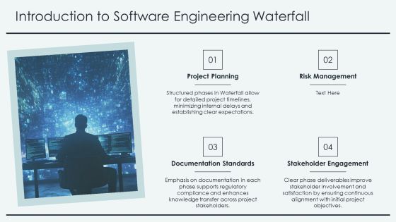 Software Engineering Waterfall Framework Overview PPT Slides AT Slide03