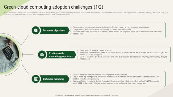 Solar Computing IT Green Cloud Computing Adoption Challenges
