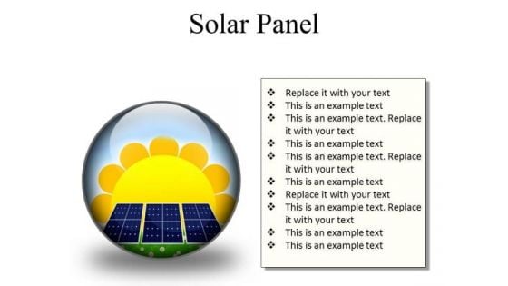 Solar Panel Geographical PowerPoint Presentation Slides C