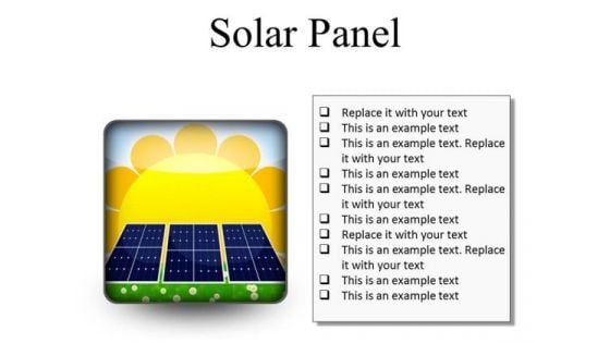 Solar Panel Geographical PowerPoint Presentation Slides S