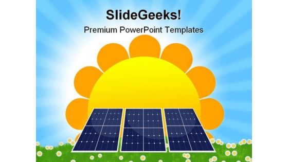 Solar Panel Geographical PowerPoint Templates And PowerPoint Backgrounds 0611