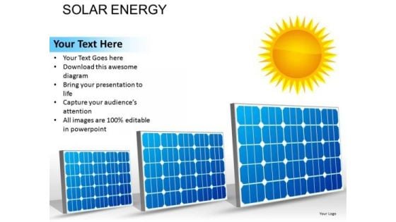 Solar Panels Sun Energy PowerPoint Slides And Ppt Diagram Templates