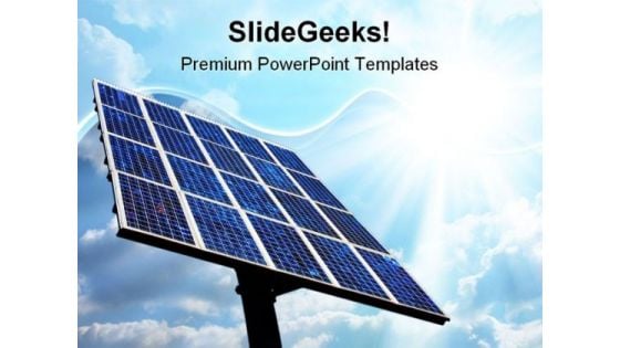 Solar Power Panel Technology PowerPoint Themes And PowerPoint Slides 0811