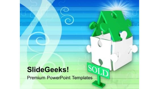 Sold Home Real Estate PowerPoint Templates Ppt Backgrounds For Slides 0213