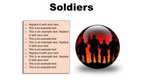 Soldiers Youth PowerPoint Presentation Slides C