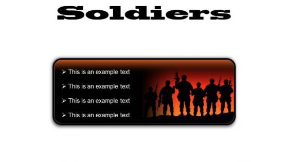 Soldiers Youth PowerPoint Presentation Slides R