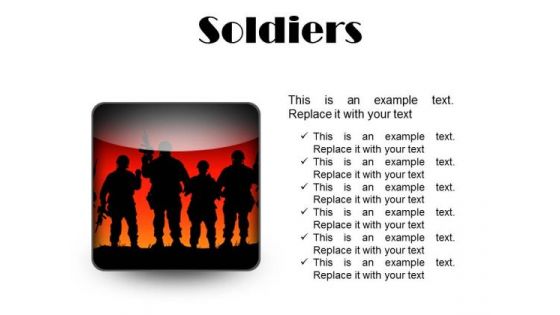 Soldiers Youth PowerPoint Presentation Slides S