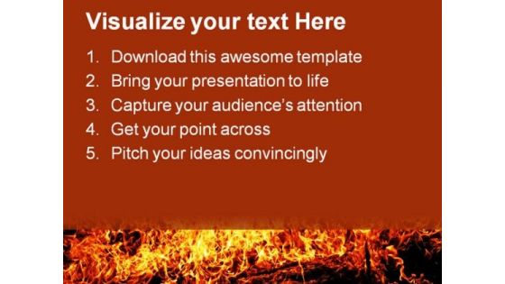 Solid Fire Religion PowerPoint Themes And PowerPoint Slides 0411