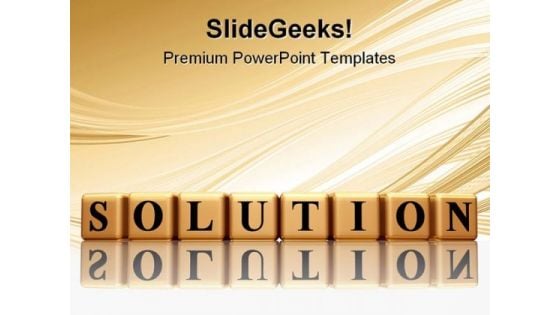 Solution Business Abstract PowerPoint Themes And PowerPoint Slides 0811