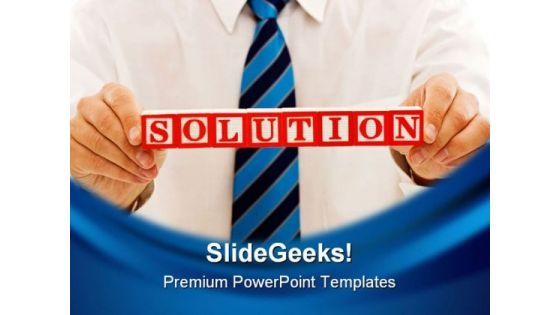 Solution Business PowerPoint Template 0810