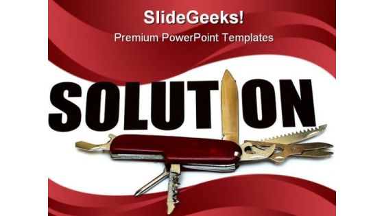 Solution Business PowerPoint Template 0910