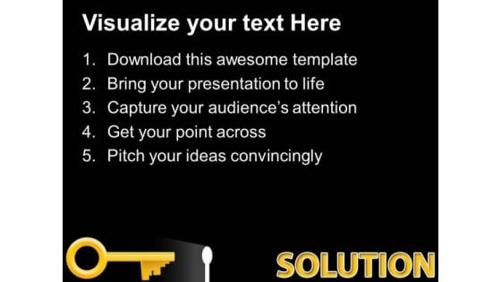 Solution Key Finance PowerPoint Templates And PowerPoint Themes 0512