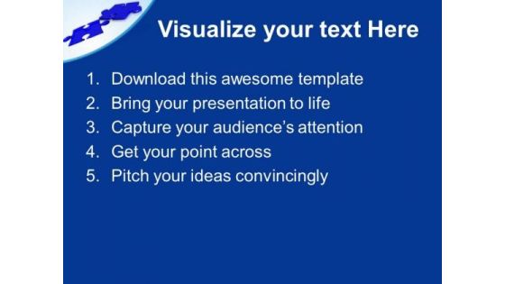 Solution Of Problem Blue Puzzle PowerPoint Templates Ppt Backgrounds For Slides 0313 Slide02