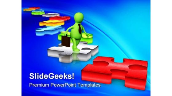 Solution Path Business PowerPoint Themes And PowerPoint Slides 0311